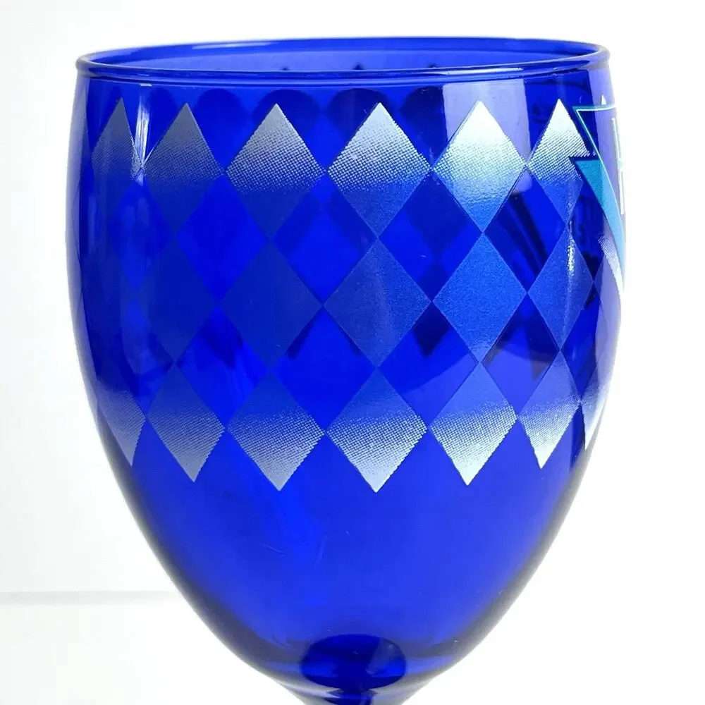 Elvis Presley Heartbreak Hotel Logo Cobalt Blue Wine Glass Holographic Sticker